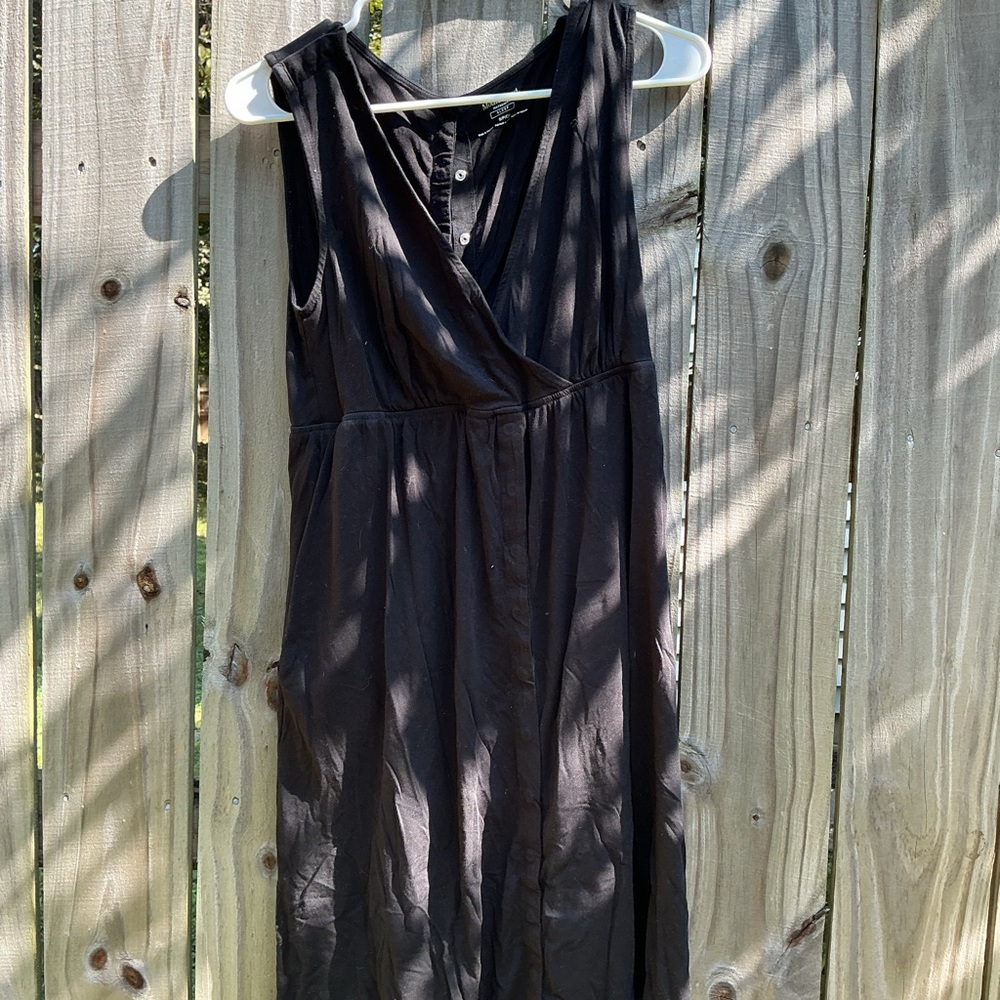 Motherhood Black Sleeveless Sleep Dress